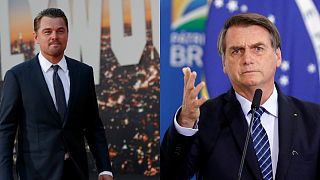 ABD'li oyuncu Leonardo DiCaprio / Brezilya Devlet Başkanı Jair Bolsonaro
