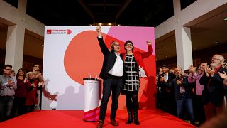 Germany's SPD elects new leftist leadership - raising doubts about future of ruling coalition