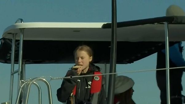 Cop25, arriva Greta Thunberg dopo la traversata atlantica Cop25, arriva Greta Thunberg dopo la traversata atlantica