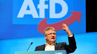 Newly-elected chairman of Germany's far-right Alternative for Germany (AfD) party Joerg Meuthen speaks during the AfD party meeting in Braunschweig, Germany, December 1, 2019.