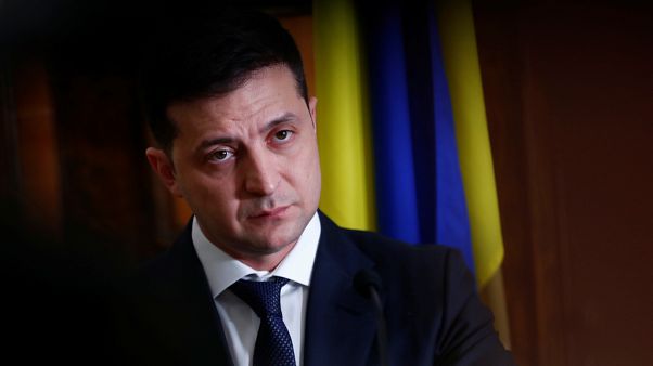 الرئيس الأوكراني فولوديمير زيلنسكي الرئيس الأوكراني فولوديمير زيلنسكي