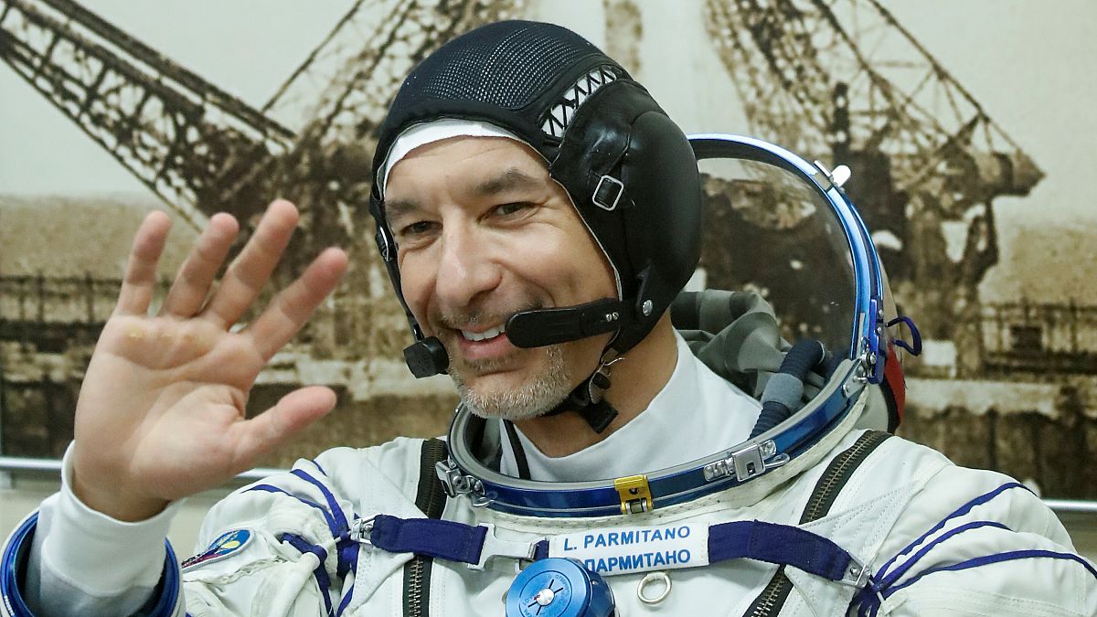 FILE PHOTO: International Space Station (ISS) crew member Luca Parmitano of the European Space Agency 