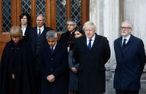 Die britischen Spitzenpolitiker nehmen an einer Trauerstunde in Gedenken der beiden Opfer teil