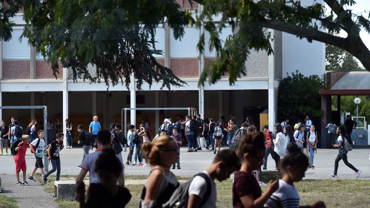 Collège Bétance à Muret dans l’agglomération de Toulouse, le 5 septembre 2017.