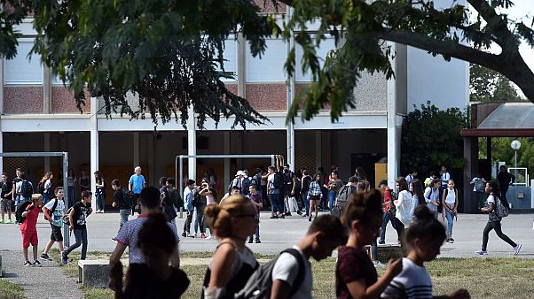 Collège Bétance à Muret dans l’agglomération de Toulouse, le 5 septembre 2017. Collège Bétance à Muret dans l’agglomération de Toulouse, le 5 septembre 2017.