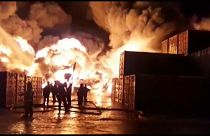 Großbrand in St. Petersburg