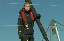 Nach 20 Tagen auf See: Greta Thunberg läuft in Lissabon ein