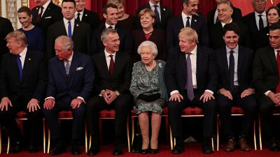 Photo de groupe au palais de Buckingham pour les 70 ans de l'OTAN