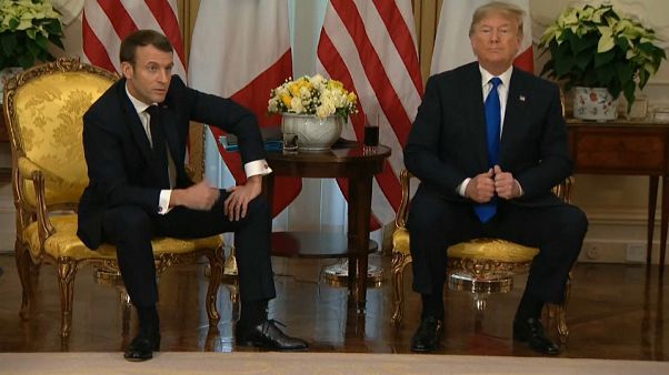 Macron e Trump: amici mai. Macron e Trump: amici mai.