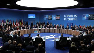 NATO heads of state attend the plenary session of the NATO summit at the Grove hotel in Watford, Britain December 4, 2019.