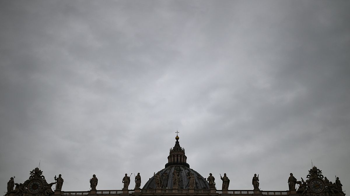 Vatican, Vatican CityFILE PHOTO: The dome of Saint Peter's Basilica is seen on a rainy day in Saint Peter's Square at the Vatican, November 12, 2019. 