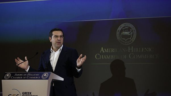 Ο πρόεδρος του ΣΥΡΙΖΑ, Αλέξης Τσίπρας, μιλάει στο 30o Annual Greek Economic Summit που διοργάνωσε το Ελληνο-Αμερικανικό Εμπορικό Επιμελητήριο Ο πρόεδρος του ΣΥΡΙΖΑ, Αλέξης Τσίπρας, μιλάει στο 30o Annual Greek Economic Summit που διοργάνωσε το Ελληνο-Αμερικανικό Εμπορικό Επιμελητήριο