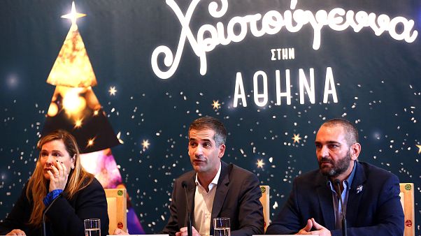 Ο δήμαρχος Αθηναίων Κώστας Μπακογιάννης μιλάει κατά τη διάρκεια συνέντευξης τύπου για την παρουσίαση του προγράμματος "Χριστούγεννα στην Αθήνα" Ο δήμαρχος Αθηναίων Κώστας Μπακογιάννης μιλάει κατά τη διάρκεια συνέντευξης τύπου για την παρουσίαση του προγράμματος "Χριστούγεννα στην Αθήνα"