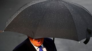 U.S. President Donald Trump delivers remarks to the press before boarding Marine One at the South Lawn of the White House in Washington, U.S., December 2, 2019