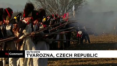 Aldeia checa reconstitui Batalha de Austerlitz
