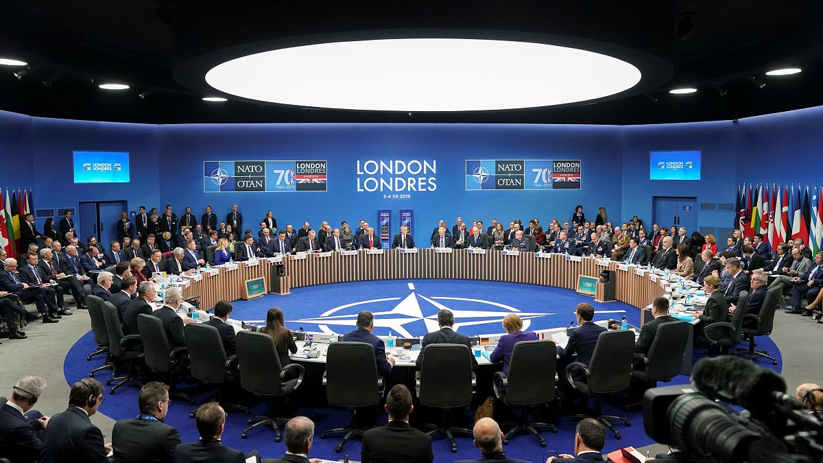صورة لقمة قادة الناتو في واتفورد ، بريطانيا  2019/12/04