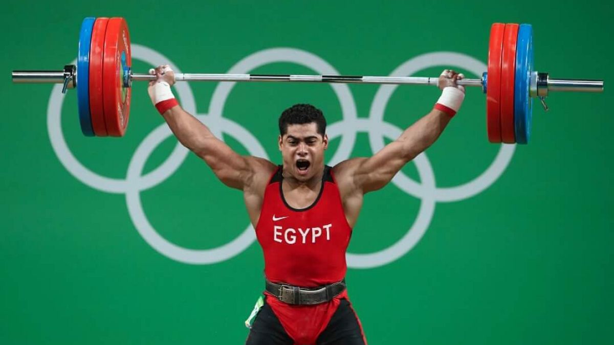 صورة للرباع المصري محمد إيهاب الحاصل على الميدالية البرونزية فى ريو دى جانيرو 