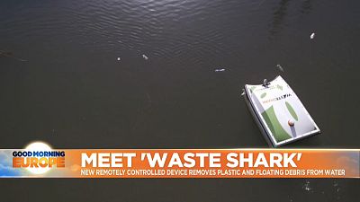 'WasteShark' the new remotely controlled device that removes plastic and floating debris from water