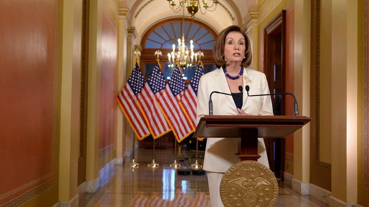U.S. House Speaker Nancy Pelosi on Capitol Hill in Washington