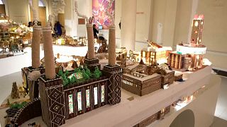 London architests showcase sustainable gingerbread city of the future