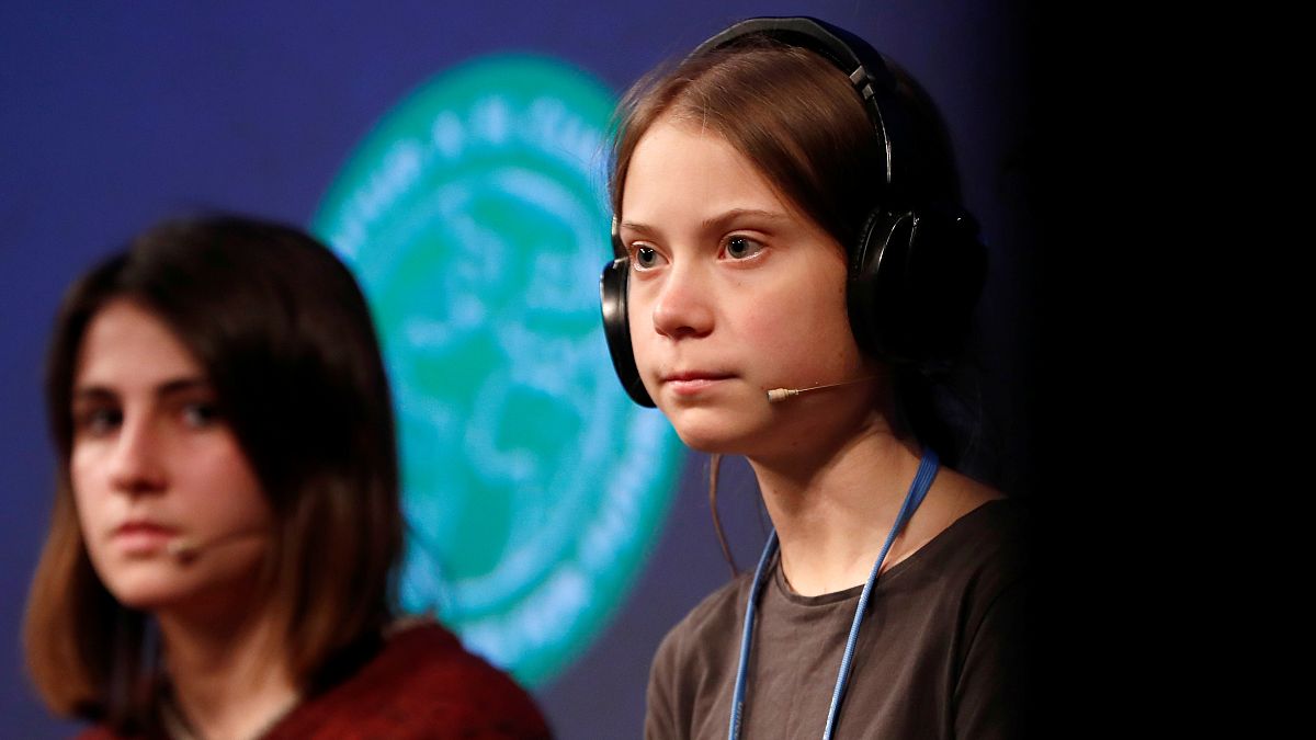 Greta Thunberg en la COP25 en Madrid, España, el 6 de diciembre de 2019.