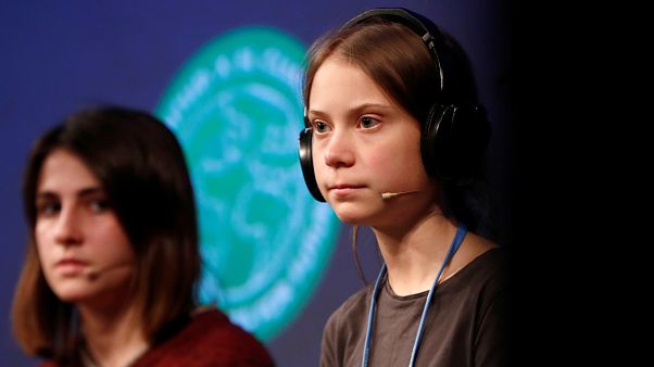 Greta Thunberg en la COP25 en Madrid, España, el 6 de diciembre de 2019. Greta Thunberg en la COP25 en Madrid, España, el 6 de diciembre de 2019.