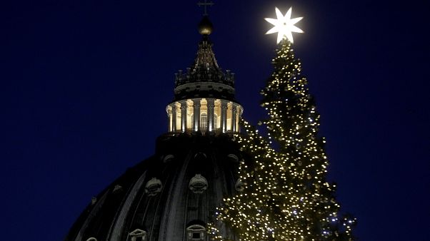 Weihnachtsbaum auf dem Petersplatz Weihnachtsbaum auf dem Petersplatz