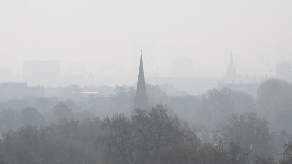 Smog from Primrose Hill London Smog from Primrose Hill London