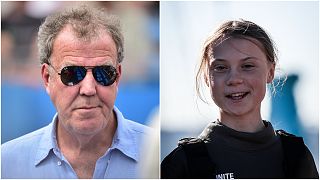 İngiliz sunucu Jeremy Clarkson ve İsveçli iklim aktivisti Greta Thunberg