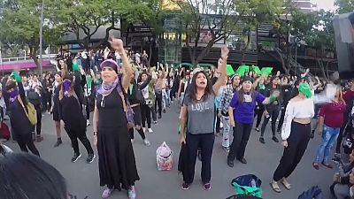 Protesta feminista en Ciudad de México