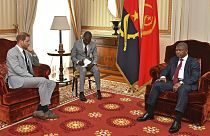 Príncipe Harry, de Inglaterra, na recente visita ao Presidente de Angola