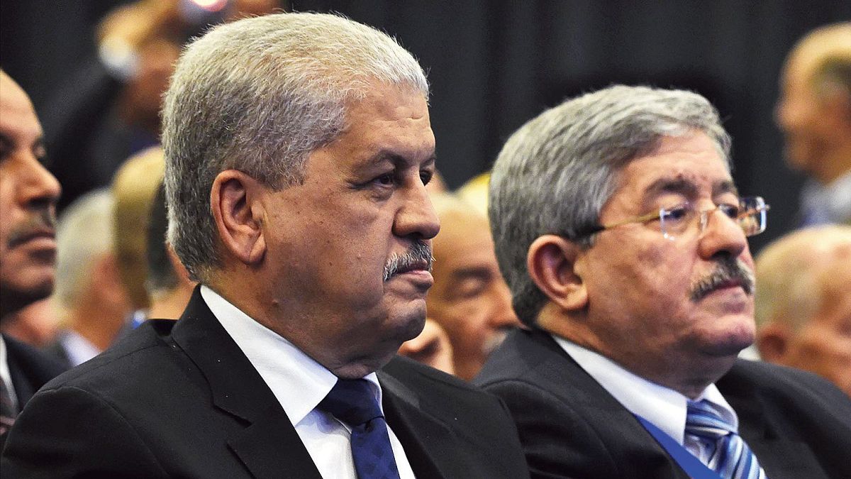 Eski Cezayir Başbakanları Abdülmelik Sellal (solda) Ahmed Uyahya (solda) 