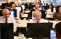İngiltere Başbakanı Boris Johnson seçim kampayası ofisinde