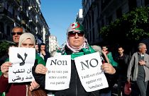 متظاهرون في العاصمة الجزائر رافضون للمشاركة في الانتخابات - 2019/12/06 