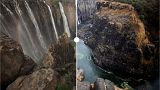 Victoria Falls runs dry: See how the worst drought in a century is hitting the tourist attraction