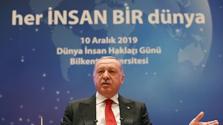 Cumhurbaşkanı Recep Tayyip Erdoğan, Bilkent Üniversitesi'nde Dünya İnsan Hakları Günü kapsamında düzenlenen "Her İnsan Bir Dünya" temalı programa katıldı