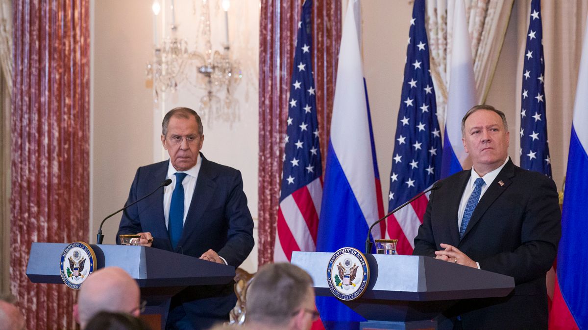 Rusya Dışişleri Bakanı Sergey Lavrov ile ABD Dışişleri Bakanı Mike Pompeo'nun ortak basın toplantısı
