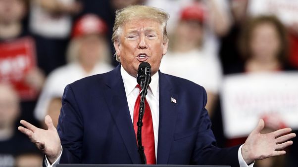 Donald Trump durante un mitin en Hershey Donald Trump durante un mitin en Hershey