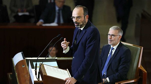 Le Premier ministre français Edouard Philippe à la tribune du Conseil économique, social et environnemental, le 11 décembre 2019 à Paris Le Premier ministre français Edouard Philippe à la tribune du Conseil économique, social et environnemental, le 11 décembre 2019 à Paris
