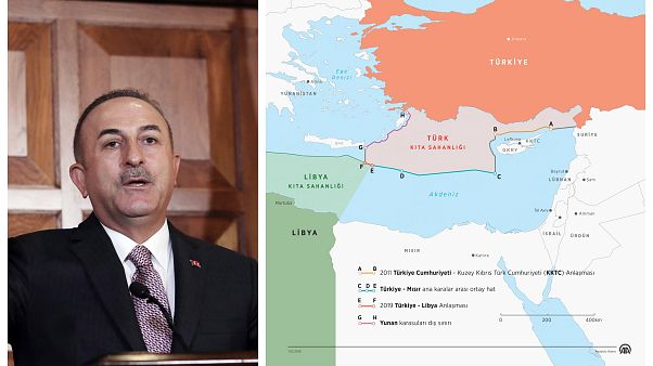 Τσαβούσογλου: "Όποιος μπει στην υφαλοκρηπίδα μας θα τον εμποδίσουμε" - Νέος προκλητικός χάρτης Τσαβούσογλου: "Όποιος μπει στην υφαλοκρηπίδα μας θα τον εμποδίσουμε" - Νέος προκλητικός χάρτης