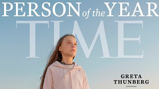 Greta Thunberg à la couverture du magazine Time en tant que Personnalité de l'année