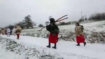 Masked devils march through Czech village in pre-Christmas tradition