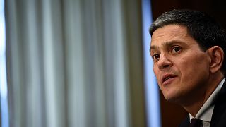 International Rescue Committee CEO David Miliband testifies before the Senate Foreign Relations Committee in Washington, D.C.
