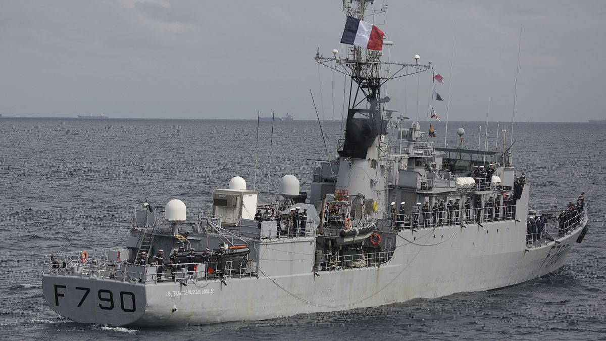 بارجة حربية تابعة للبحرية الفرنسية (صورة من الأرشيف) 
