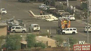 Accident d'avion dans une rue de Phoenix