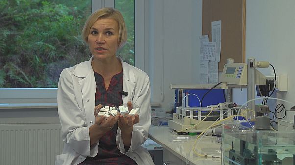 Scientists in Poland create a new kind of artificial bone that can be carved and bent into any shape Scientists in Poland create a new kind of artificial bone that can be carved and bent into any shape