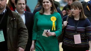 Liberal Democrats candidate for East Dunbartonshire Jo Swinson is seen at a counting centre for Britain's general election in Bishopbriggs, Britain December 13, 2019.