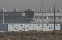 Doğu Türkistan'ın Atuş kentinde bir toplama kampı