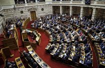 Greece's Prime Minister Kyriakos Mitsotakis 