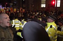 Manifestation contre les résultats des législatives britanniques